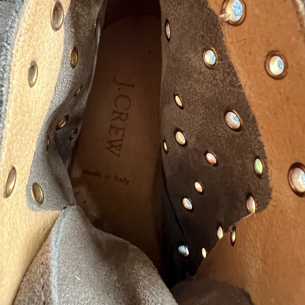 J Crew Desert Boot Womens 8.5 Brown Suede Lace Up Crepe Sole Made In Italy - Picture 9 of 9